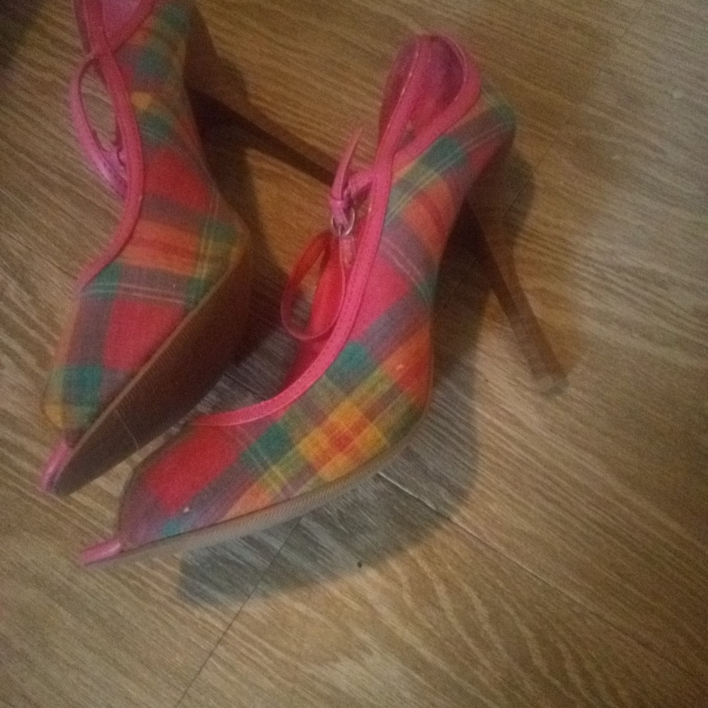 Colorful Striped heels